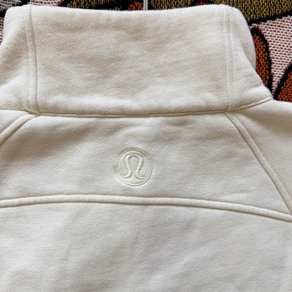 lululemon athletica Women's Half-Zip/Crop Pullover - Cream - Picture 5 of 6